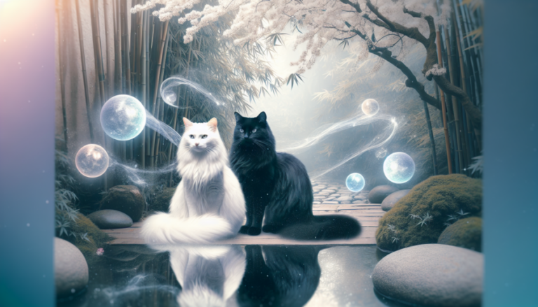 gatos blanco y negro significado espiritual